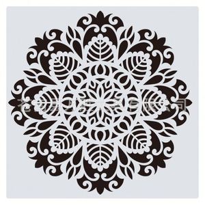 Plantillas redondas de material Mylar respetuosas con el medio ambiente cortadas con láser, diseños personalizados - Product Image 4