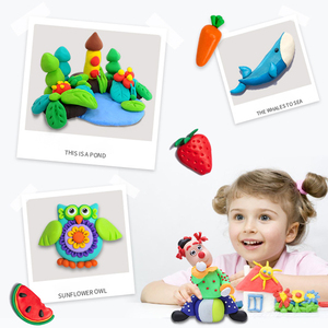 1 ensemble de jouets en pâte à modeler colorée en forme de vache, pâte à modeler DIY pour enfants - Product Image 5