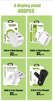 Display lantai akrilik, dengan Charger 400 buah aksesoris ponsel toko ritel Display Stand