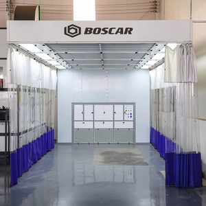 オーダーメイド 透明 PVC製 自動車塗装準備ステーション スプレーブース 車両研磨・サンディングルーム - Product Image 1