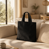 Sac fourre-tout en toile de coton robuste de 12 oz avec logo personnalisé, sac de courses réutilisable et recyclé pour supermarché et cadeaux, vente en gros