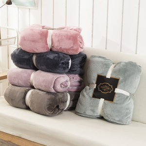 Coperta e fogli di peluche di lusso all'ingrosso coperta in pile di <span class=keywords><strong>flanella</strong></span> rosa personalizzata - Product Image 4