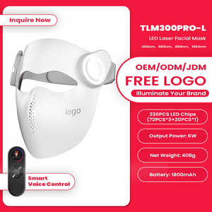 Maschera Laser 3D Wireless a Copertura Totale con Controllo Vocale, Terapia a Luce Blu e Rossa per Bellezza e Combattimento dell'Acne - Product Image 2