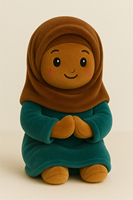 Peluche Musulmane Personnalisée OEM Série Religieuse, Mignonne Poupée Compagnon Dessin Animé, Cadeau d'Ambiance de Fête, Coussin Pendentif