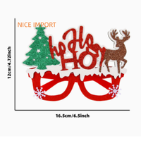 Lunettes de Noël style sapin et rennes, lunettes de fête de Noël, montures de dessins animés pour adultes et enfants