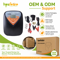 HPSFENCE OEM ODM Groothandel 12J 15V LCD Elektrische Omheining Energizer Kit IPX6 Waterdicht Met Adapter voor Vee Schapen Boerderij Gebruik
