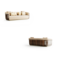 Muebles Italianos de Lujo, Juego de Sofás para Sala de Estar, Sofá de Tela, Sofá Moderno de 3 Plazas, Sofá de Lujo Personalizado
