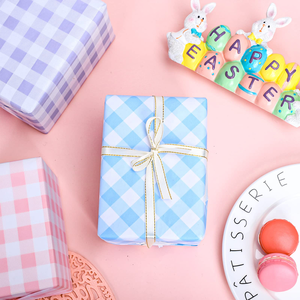 Spring Plaid Floral <b>Wrapping</b> <b>Paper</b>, Bouquet & Gift Packaging Material, Hot-Selling Style <b>Paper</b> for Flower Arrangement - Product Image 2