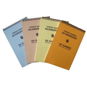 Bloc-notes en papier sans bois OEM ODM, 50 feuilles de scores d'échecs avec 100 mouvements, carnet de scores de tournoi, carnet de notes pour les jeux d'échecs - Product Image 6