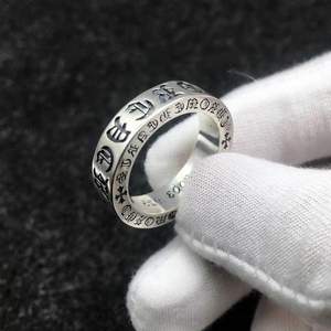 Anello Vintage Gotico Europeo Americano Piccolo Hip Hop Trendy Placcato Oro 10K Argento da Uomo per Fidanzamento Anniversario Regalo Festa con Intarsio - Product Image 2