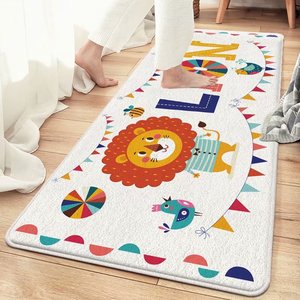 Alfombra peluda de algodón con estampado de estilo de lujo ligero INS, alfombra para suelo de puerta de cocina, alfombra nórdica esponjosa, alfombrillas para Baño - Product Image 2