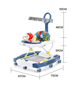 Girello Pieghevole per Bambini con Musica, Seggiolone per Bambini con Girello Regolabile, Girello Economico per Neonati - Product Image 3