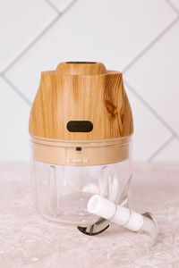 Picador de Alho Elétrico Sem Fio Recarregável USB, Mini Processador Triturador Amassador de Cebola Portátil 250ML - Product Image 6