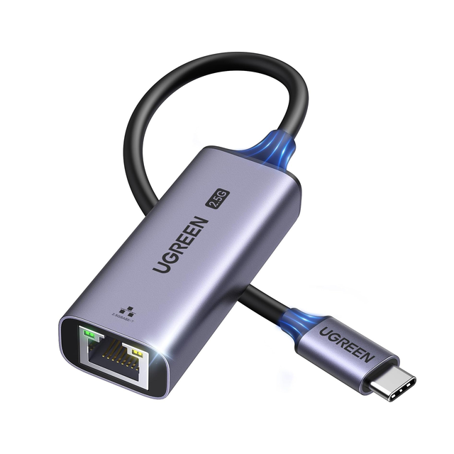UGREEN USB C to Ethernet Adapter 2.5G, Ethernet Adapter for Laptop, Type C (Thunderbolt 4/3 Compatible) to RJ45 Network Internet