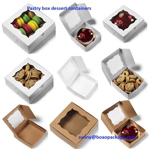 6X6X2.5Inch Bánh Hộp Với Cửa Sổ <span class=keywords><strong>T</strong></span>ùy Chỉnh Bán Buôn <span class=keywords><strong>T</strong></span>ùy Chỉnh Bánh Hộp Bánh Bao Bì Nhà Sản Xuấ<span class=keywords><strong>t</strong></span> - Product Image 6