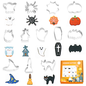 12 pezzi 3D <span class=keywords><strong>Halloween</strong></span> Cookie Cutter in acciaio inox taglio caramelle biscotto stampo strumenti di cottura per <span class=keywords><strong>Halloween</strong></span> decorazioni per la casa - Product Image 5