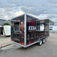 Promotion : Remorque alimentaire personnalisée, chariot de vente de crêpes, tacos, kebabs, chariot mobile de restauration commerciale, résistant à la rouille