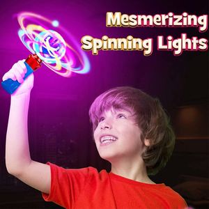 Hot Sale Neon <b>Glow</b> LED Light up Spinning <b>Ball</b> Wand for Kids Included Batteries for Birthday Christmas New Year Light up Toys - Product Image 5