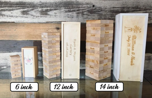 Équilibrage bâtiment blocs empilables fête boissons jeu jouets tour de tumbling blocs en bois <span class=keywords><strong>livre</strong></span> d'or décoration de mariage cadeaux - Product Image 4