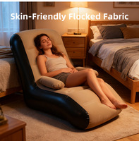 Fauteuil de salon d'extérieur moderne et minimaliste, durable, pliable, pour la maison, fauteuil de jardin en forme de pouf