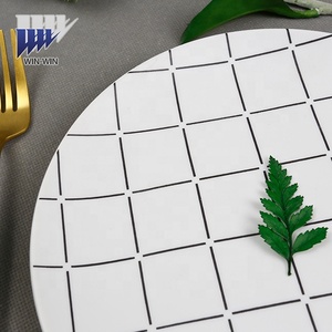 Nouveaux designs simples Assiettes à dîner écologiques de 10.5 pouces Assiettes à vaisselle en céramique de restaurant à bas prix - Product Image 4