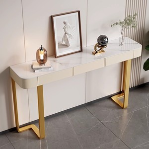 Mesa de consola de control de entrada lujosa Simple creativa moderna mesa de cola estrecha montada en la pared para <span class=keywords><strong>pasillo</strong></span> o esquina de entrada - Product Image 2