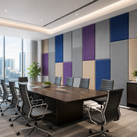 Panneaux muraux acoustiques en tissu, bord biseauté de 50 mm, panneau d'absorption acoustique pour studio d'enregistrement, cinéma