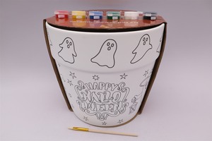 Fai da te artigianato per bambini <span class=keywords><strong>dipingere</strong></span> i tuoi <span class=keywords><strong>vasi</strong></span> <span class=keywords><strong>di</strong></span> fiori popolari fatti a mano in ceramica vaso <span class=keywords><strong>di</strong></span> fiori con pipistrello fantasma <span class=keywords><strong>di</strong></span> Halloween per la pittura giocattolo - Product Image 6