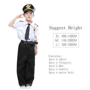 ドレスアップ子供パイロット衣装セット若いキャプテン役割プレイスーツ - Product Image 3