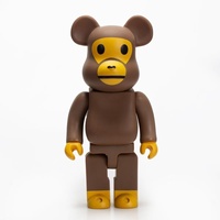 Горячая распродажа! В наличии: 400% увеличенная фигурка Bearbrick 28 см для современного декора гостиной, игрушка-подарок, статуэтка медведя.