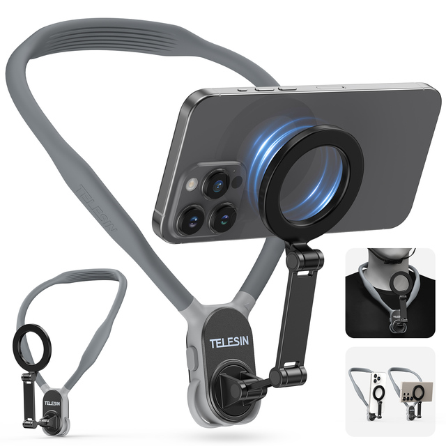 New Telesin Camera Assistant Strong Magnetic Neckband Sports Phone Holder for Phones