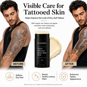 Crema para Tatuajes Orgánica Natural YUANMU, Realza el Color, Hidrata, Cura y Aclara Tatuajes Nuevos y Antiguos, Vitamina E, Cuidado Posterior al <span class=keywords><strong>Tatuaje</strong></span> - Product Image 5