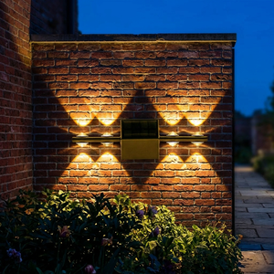 Solar LED Flower Style Christmas <b>Wall</b> Light for Outdoor Courtyard Staircase Porch Garden Use IP65 Rated - Product Image 5