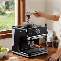 Machine à expresso commerciale haut de gamme à double chaudière avec pompe rotative pour une production de café à volume élevé