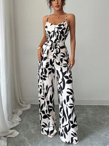 2025 été femmes décontracté zèbre imprimé jarretelle combinaison noir et <span class=keywords><strong>blanc</strong></span> <span class=keywords><strong>body</strong></span> - Product Image 4