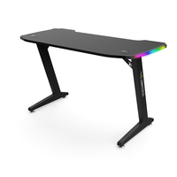 Bureau de jeu PC E-sports Wquantum réglable en hauteur, RGB multicolores, en métal, avec porte-gobelet, modèle Z-XX Plus pour bureau et chambre