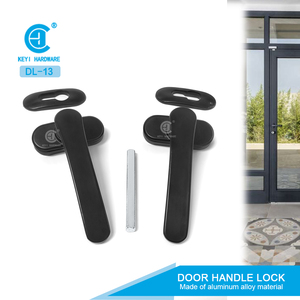 KEYI METAL DL-13 Aanpasbare Aluminium Deurgreep Zwarte Deur- & Raamgrepen voor Schuifdeuren - Product Image 2