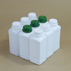 Bouteille carrée épaisse en HDPE de 500 ml, résistante aux acides et aux alcalis, pour l'emballage de produits chimiques agricoles, en or et jade - Product Image 2