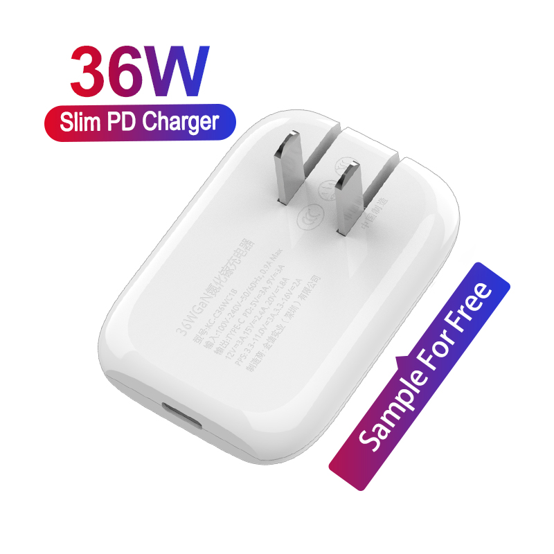 RSH 36W PD Charger Type C Single Port Portable ultra thin Pocket For Ipad watch Charger Type c Fast Charger
