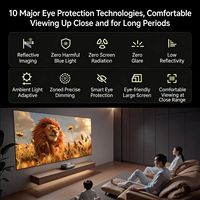 Projecteur laser DLP 4K à courte focale JMGO O3 Pro pour la maison avec Bonfire OS 7, 4 Go de RAM, 64 Go de ROM, portable, luminosité 2600 ISO