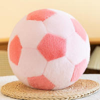 Jouets en peluche de football personnalisés en gros, décoration moelleuse, cadeaux, oreillers, jouets d'anniversaire, jouets en peluche de football de simulation