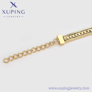 T000959237 XUPING BIJOUX bracelet hip hop chaîne inoxydable dames 14 couleur or homme bijoux <span class=keywords><strong>de</strong></span> luxe bracelet en gros - Product Image 3