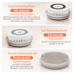 <span class=keywords><strong>TOUCHBeauty</strong></span> Nouveaux produits Brosse nettoyante faciale sonique rotative - Nettoyant électrique en silicone étanche - Product Image 3