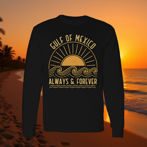 Camiseta Vintage de Manga Larga con Estampado Gráfico Político del Golfo de México al Atardecer, Siempre y para Siempre, para Promociones - Product Image 3