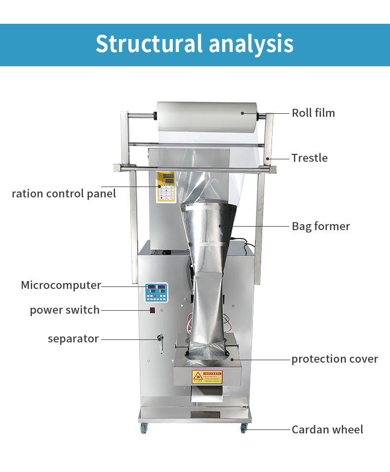 product-750-905.6962025316456 200g full-automatic intelligent system protein coconut cumin powder sealing and packing machine