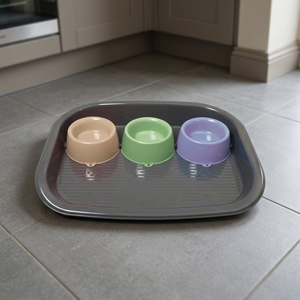 Bol d'alimentation en plastique robuste de fabrication italienne pour chats et chiens Caractéristique durable - Product Image 2
