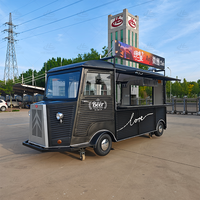 Camion de restauration commercial avec cuisine entièrement en acier inoxydable, friteuse, grill, hotte, évier, réservoir d'eau, générateur – Idéal pour le commerce de rue