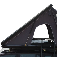 Tente de toit moderne en aluminium pour voiture, type coquille triangulaire, en toile, quatre saisons, imperméable, ouverture rapide automatique, triple couche, vente en gros
