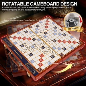Jeu de société personnalisable en bois, style briques magnétiques, horizontal et vertical, portable, pliable, puzzle de <span class=keywords><strong>mots</strong></span> <span class=keywords><strong>croisés</strong></span>, pour <span class=keywords><strong>les</strong></span> voyages en plein air - Product Image 4