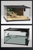 Boîte d'élevage pour reptiles en gros, écologique, réutilisable, durable, légère, en plastique PC/ABS, conception anti-évasion pour reptiles